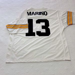 Adidas Pitt Univ Dan Marino Jersey #13 Size XL 52 White yellow dark blue numbers